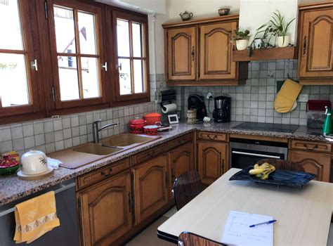 Bloc porte plaqué chêne 3 panneaux cdg 73cm poussant droit menuiseries ammour les produits portes fenêtres. Rénovation cuisine à Neuvecelle en Haute-Savoie | Ai ...