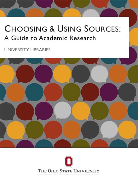 Choosing And Using Sources A Guide To Academic Research Open Textbook