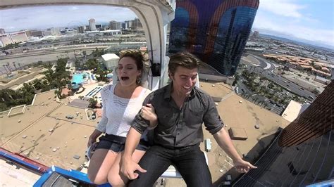 Husband Scares Terrified Wife On Vegas Thrill Ride Youtube