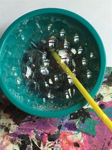 Mini Monets And Mommies Kids Bubble Painting Art Activity