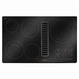 Electric Cooktop With Downdraft Ventilation Images