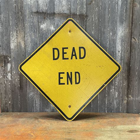 Dead End Road Sign Tramps Prop Hire