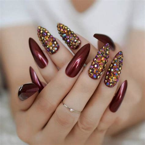 stunning burgundy nail designs      women fashion lifestyle blog