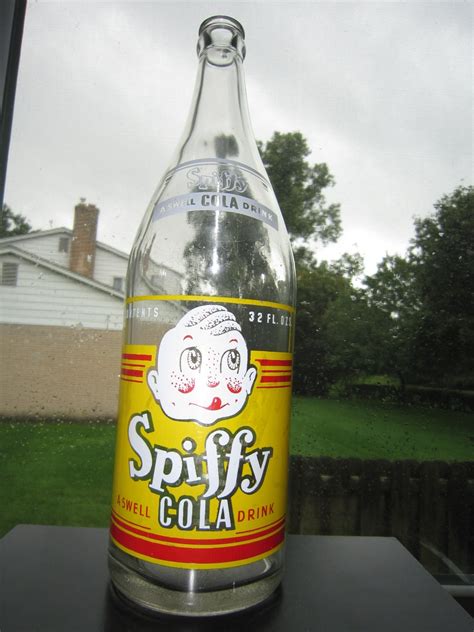 1930s Spiffy Cola A Swell Drink 32 Fl Ozs Quart Acl Soda Bottle General Beverage Co Detroit