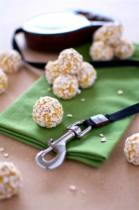5 recipes, including tuna, chicken, and fish treat recipes for your feline. Homemade No-Bake Dog Treats with Pumpkin and Oat