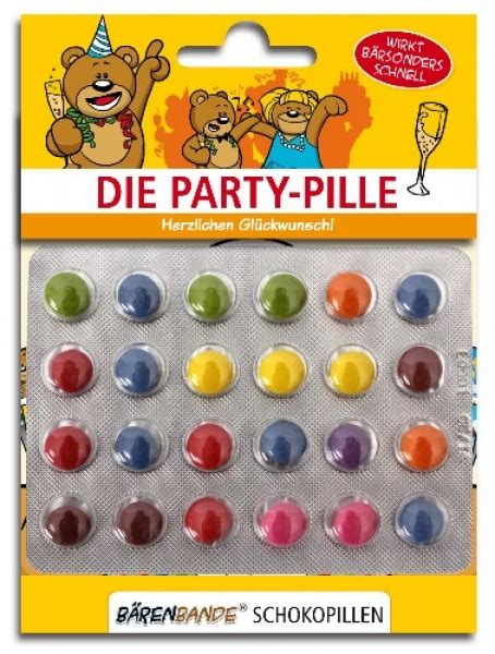 Mama macht die salate.oma bringt kuchen. Die Party-Pille Schokolinsen | BärenBande Geschenke Shop