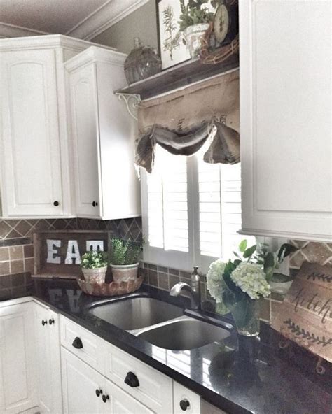 In a good fabric, roman shades will offer your kitchen a clean, classic. + 46 Kitchen Window Treatments Over Sink Farmhouse Farm ...