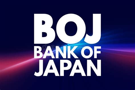 Boj Bank Of Japan Acronym Business Concept Background Stock