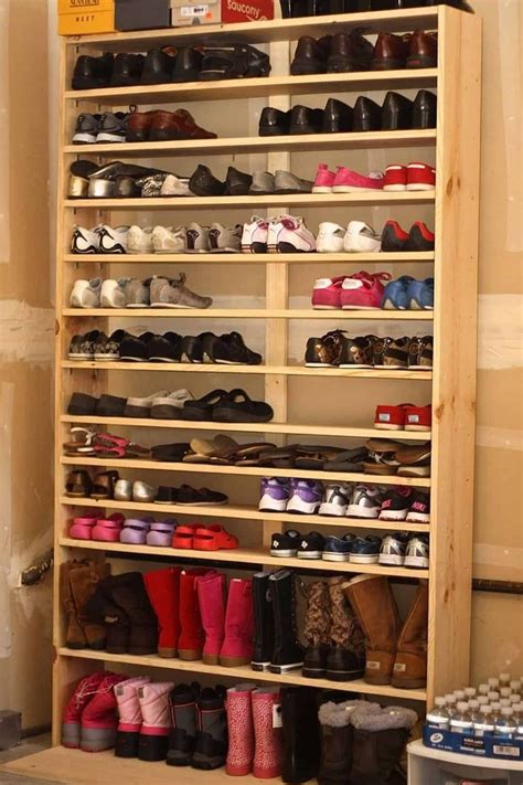 Not all organizers fit in the mudroom or entryway. Practical Shoes Rack Design Ideas for Small Homes | Diy shoe rack, Closet shoe storage, Shoe ...