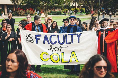 Ucsb Faculty March With Graduate Students In Support Of Cola The