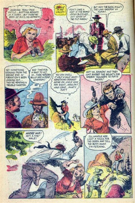 Western Comics Adventures Cowgirl Romances Ranch Of Riddles