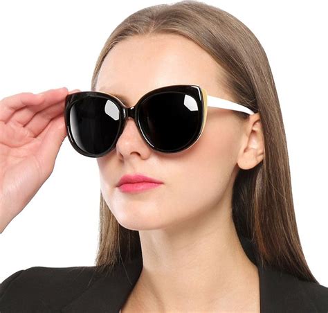 Womens Polarized Wayfarer Cat Eye Oversized Sunglasses For Women Black C817wz3zoq0 Women