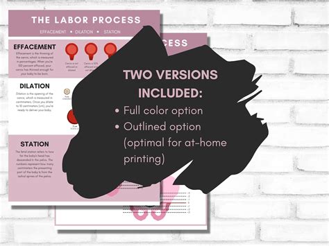 The Labor Process Effacement Dilation And Station Handout Printable