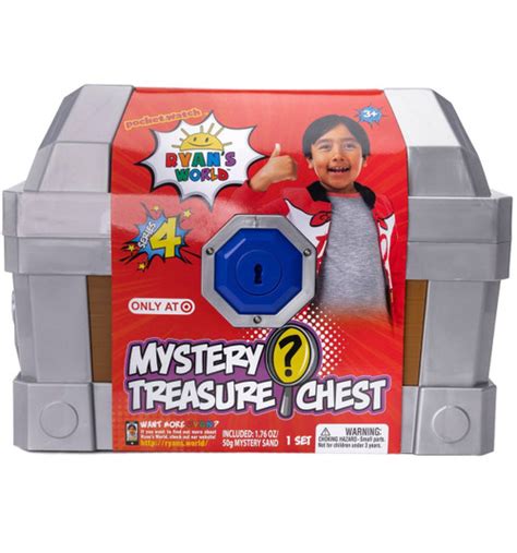 ryans world series 4 mystery treasure chest exclusive mega mystery box pocket watch toywiz