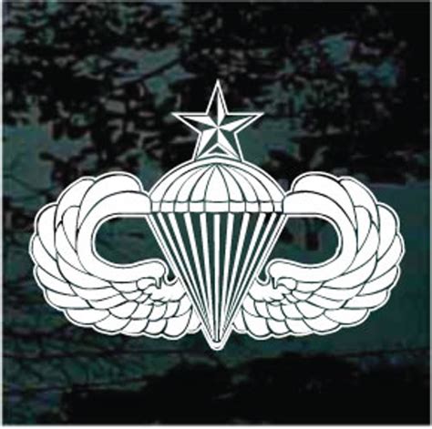 Army Airborne Senior Parachutist Badge Decals Stickers Decal Junky