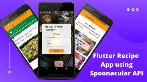 A flutter app that maximizes application code reuse while adheri. Flutter UI and API Tutorial - Recipe App using Spoonacular ...