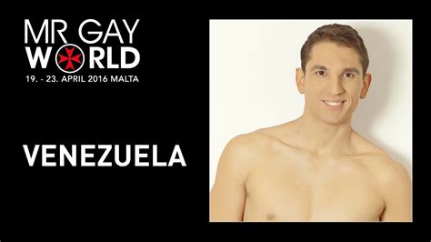 Mr Gay World Contestant Venezuela Youtube