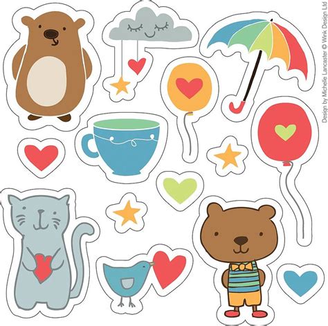 Stickers are frequently distributed as part of promotional, advertising, and political campaigns; box of ten cute notecards with stickers by wink design | notonthehighstreet.com