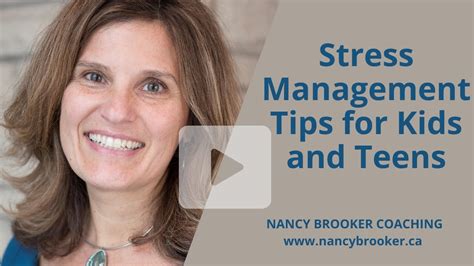 Stress Management Tips For Kids And Teens Youtube