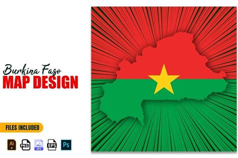 Burkina Faso Independence Day Map Design