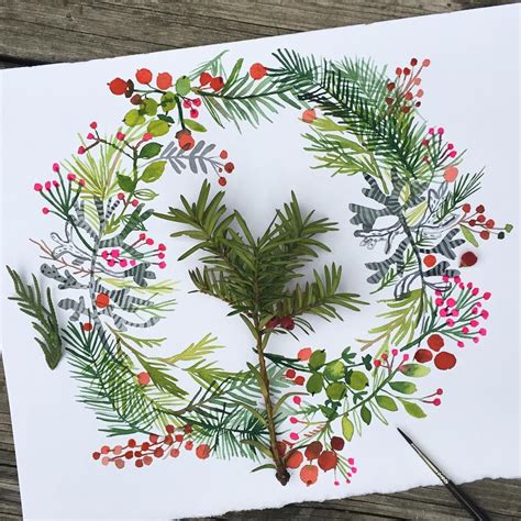 20 Christmas Wreath With Leaves