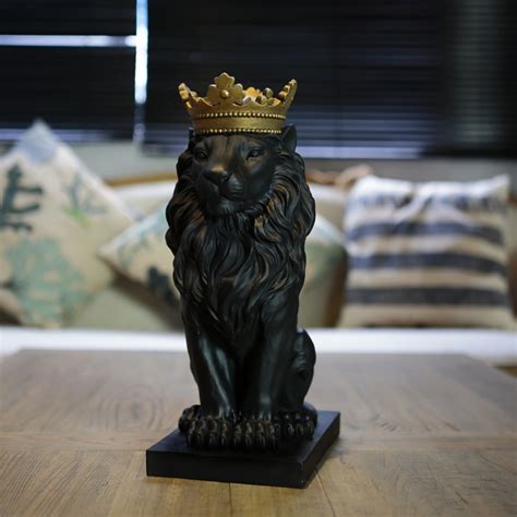Check out our crown lion statue selection for the very best in unique or custom, handmade pieces from our sculpture shops. Domineering black lion king exquisite statue African wild ...