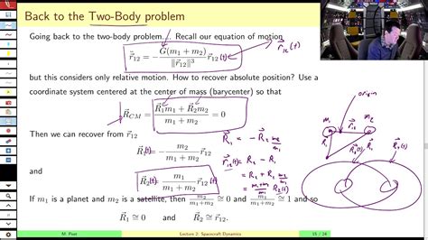 Aee462 Lecture 2 Part B The 2 Body Problem Gravitational Constants