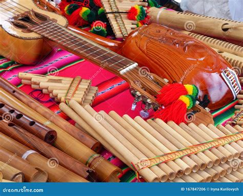 Pan Flute And Guitars Ecuador Stock Photo Image Of Indigenous Music