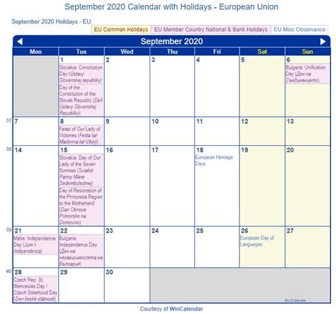 September 2020 Calendar Printable With Holidays Literacy Basics