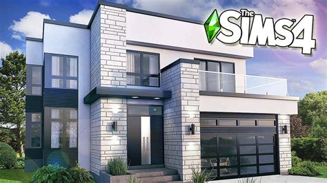 Real To Sims Modern Suburban The Sims 4 Speed Build No Cc Youtube