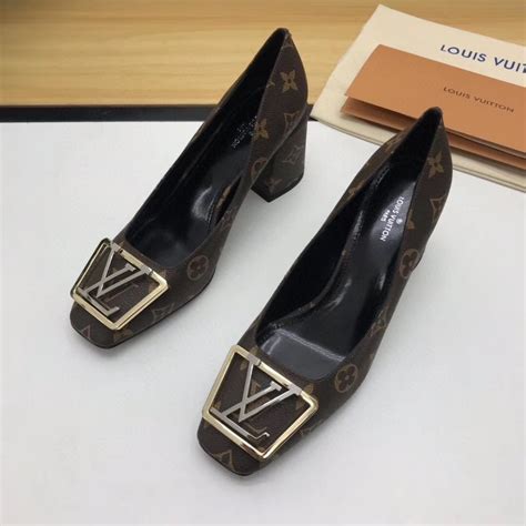 Louis Vuitton Heel 75cm Square Lv Initials Madeleine Pumps Patent