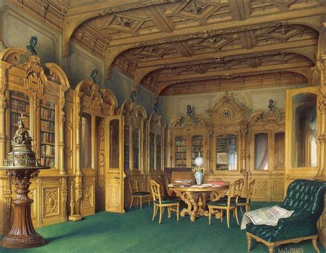 The Russian Mansion Of Von Stieglitz The Library 1870 Palace Interior