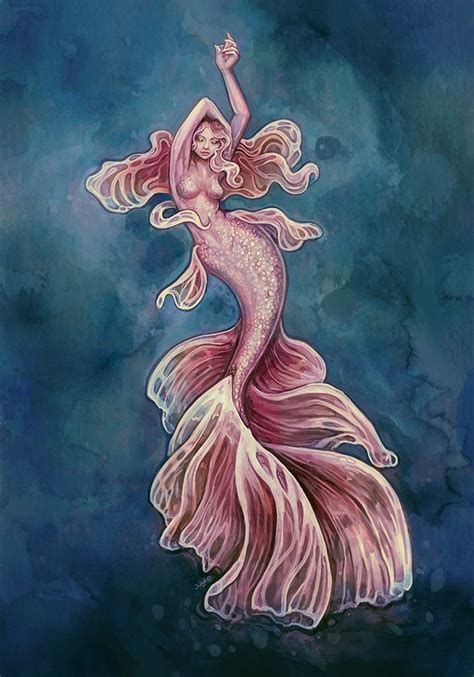 Miranda Mermaid Digital Painting Fantasy Art By Sylvia Strijk Arte