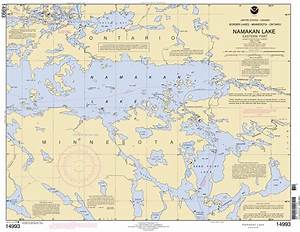 Namakan Lake Nautical Chart νοαα Charts Maps