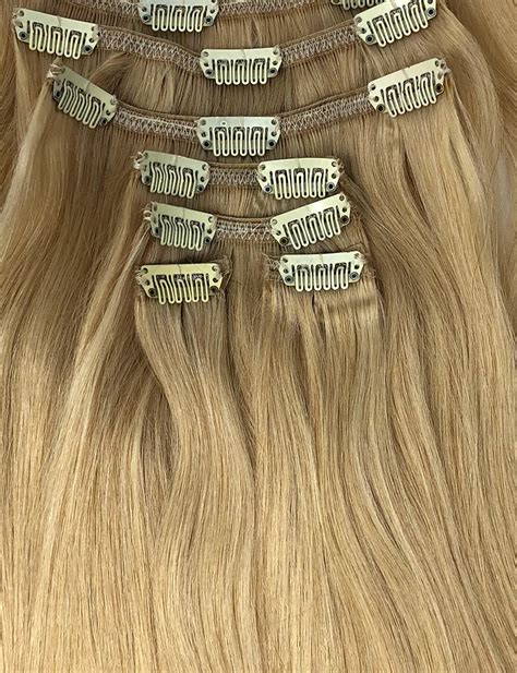 Clip In Hair Extensions Bleached Blonde 613 Clip In • 120g • Hair