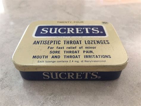 Sucrets 1962 Throat Lozenges Tin Vintage With Price Etsy