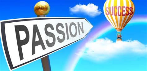 Passion And Success Pictured As Word Passion On A Key To Symbolize That Passion Helps