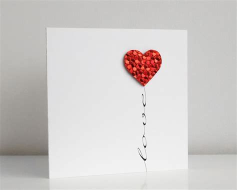 homemade valentine card