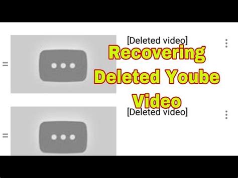 How To Recover Deleted Youtube Videos In Your Youtube Channel