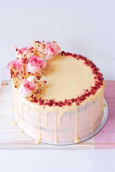 • 84% would make again. Raspberry, White Chocolate & Rhubarb Layer Cake — THE ...