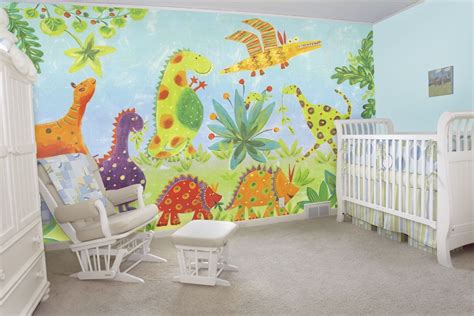 Dino Buddies Mural Murals Your Way Baby Boy Rooms Dinosaur Boys