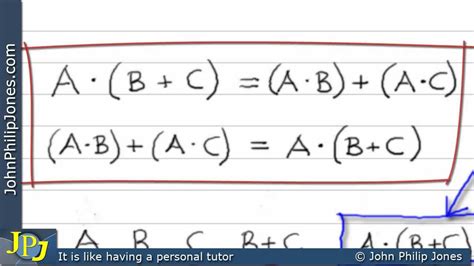 Boolean Distributive Law 3 Of 5 Youtube