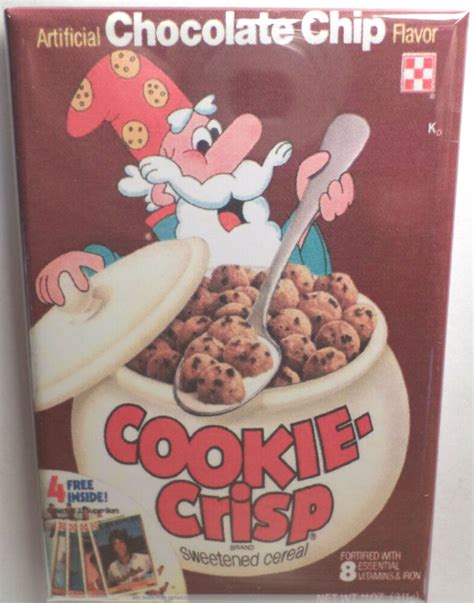 Cookie Crisp Vintage Cereal Box 2x3 Fridge Or Locker Magnet Retro 80
