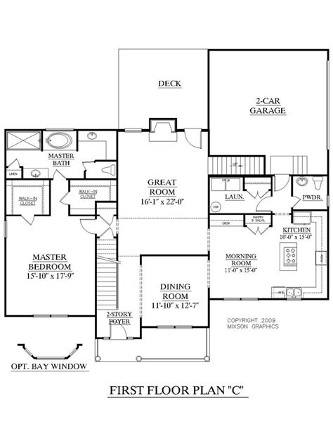 Discover our great 2 master bedroom house plans and dual master suite floor plans with sitting area, fireplace and private balcony. House Plan 2675-C Longcreek "C" first floor. Traditional 2 ...