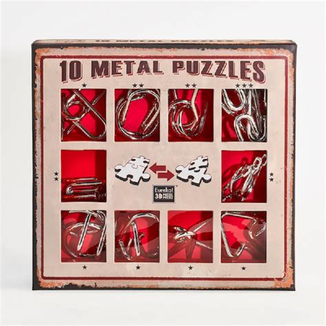 10 Metal Puzzles Red