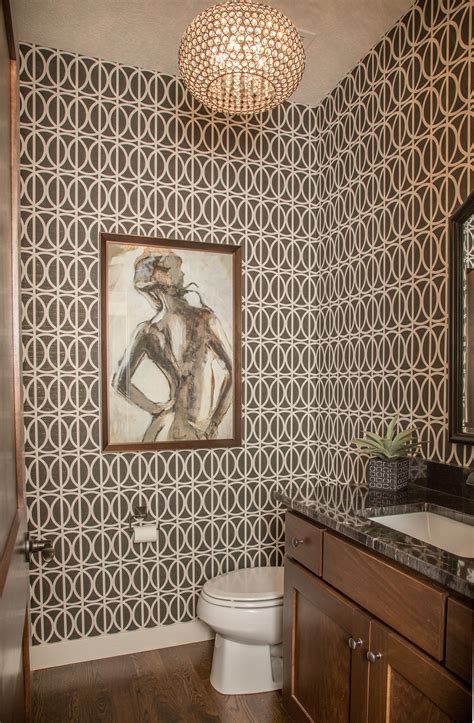 What Do You Think Of This Stunning Wallpapered Powder Room Every Inch