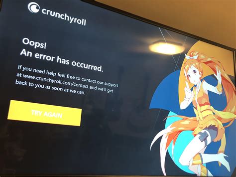 Error With The New Xbox One App Crunchyroll
