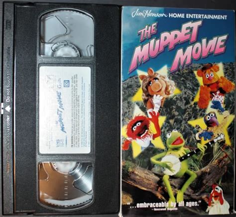 The Muppet Movie Vhs Kermit Miss Piggy Fozzie Vg Cond Jim Henson