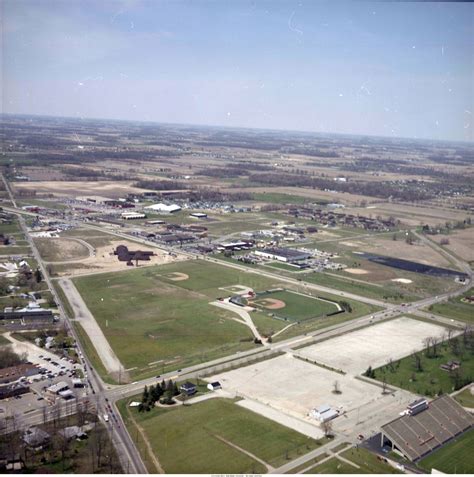 Muncie Indiana Ball Baseball Diamond Aerial View Aerial