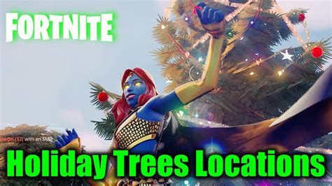 Fortnite Dance At Different Holiday Trees Locations Operation